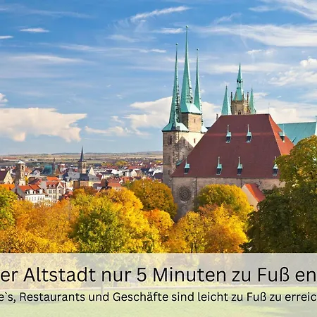 Bohnapartments - Altstadtoase - Balkon Und Garten - Wlan Erfurt Esterno foto