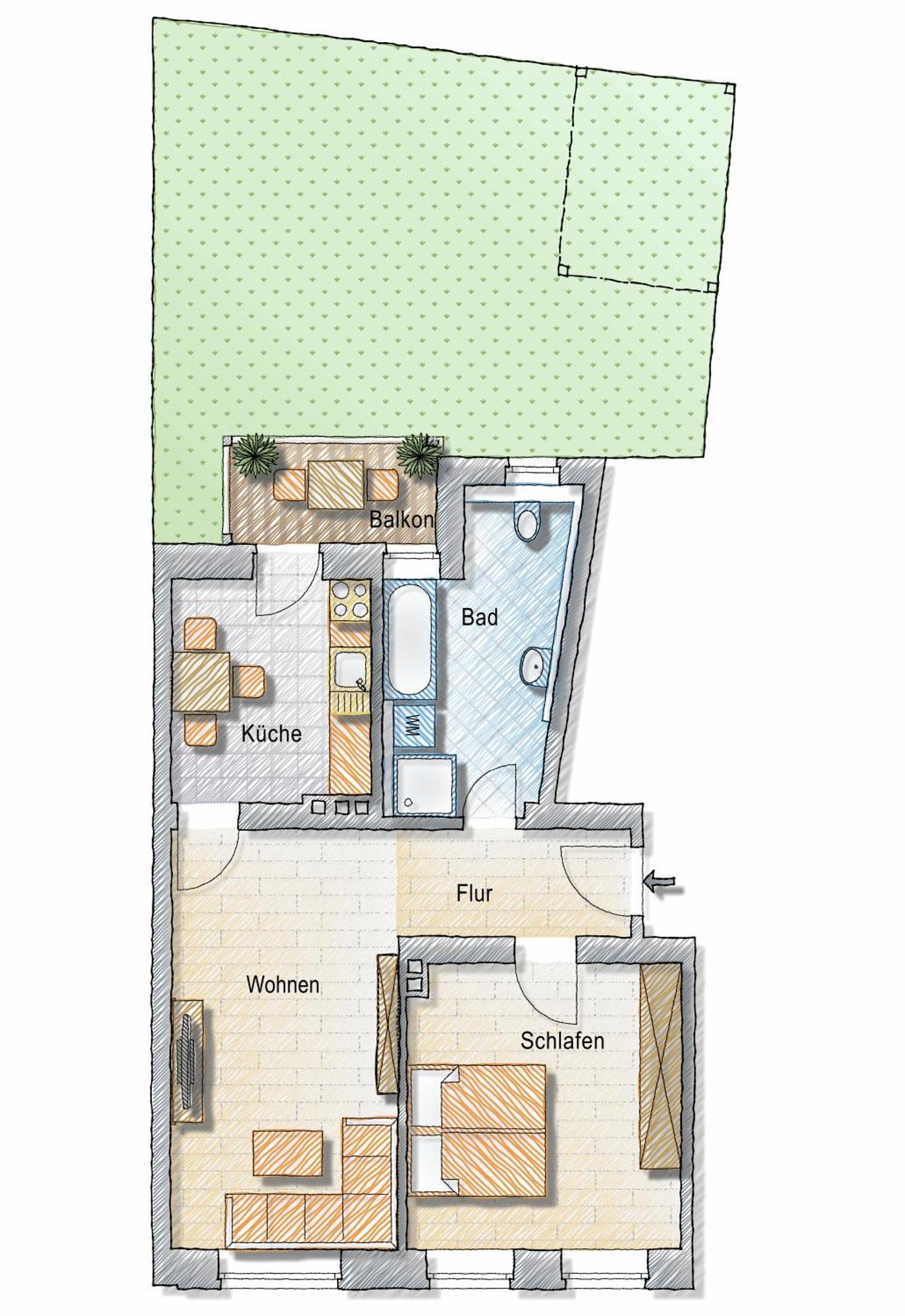 Bohnapartments - Altstadtoase - Balkon Und Garten - Wlan * Erfurt